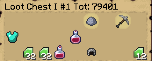 Example of the Chestcount Mod being used